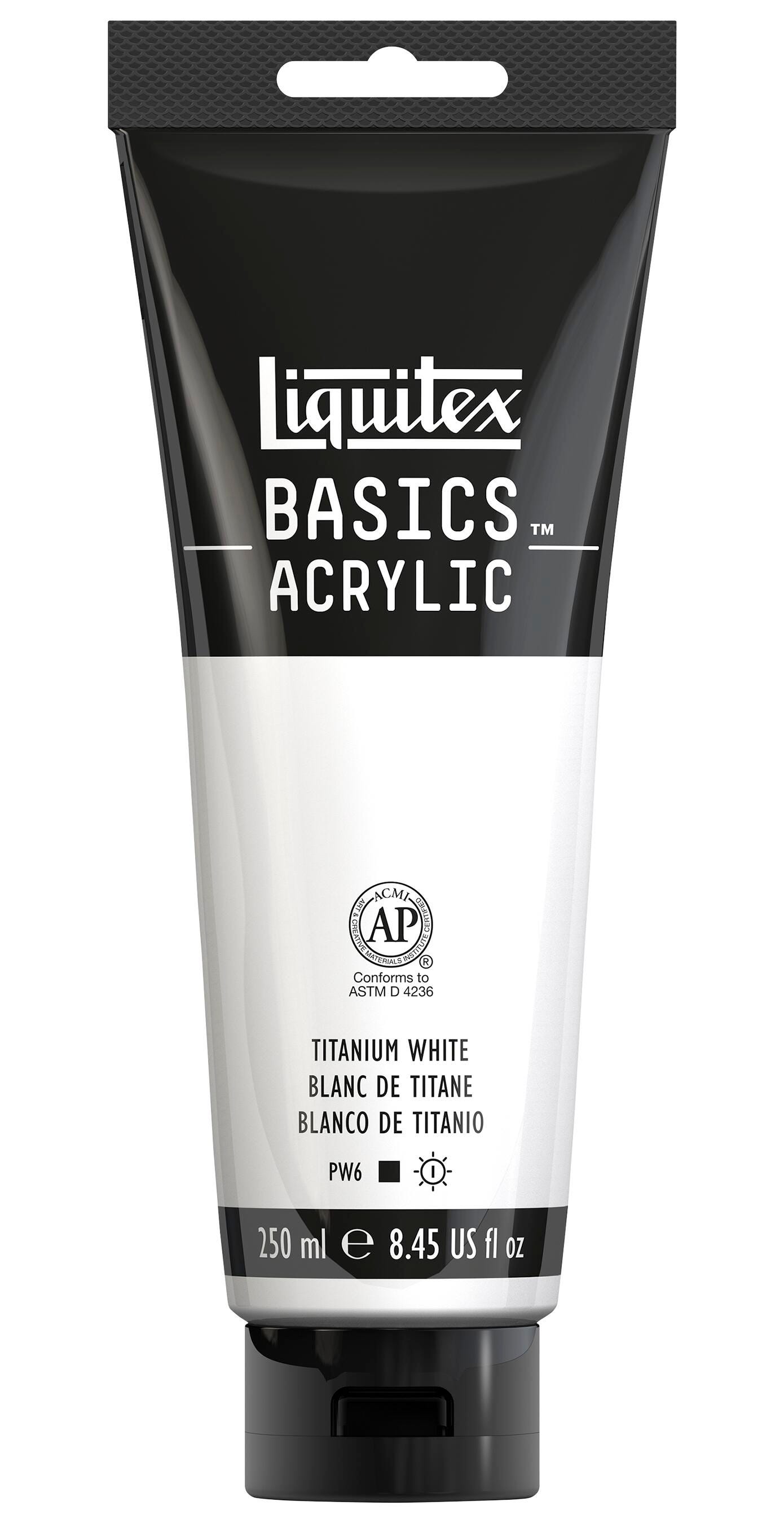 Liquitex BASICS Acrylic Paint, Titanium White